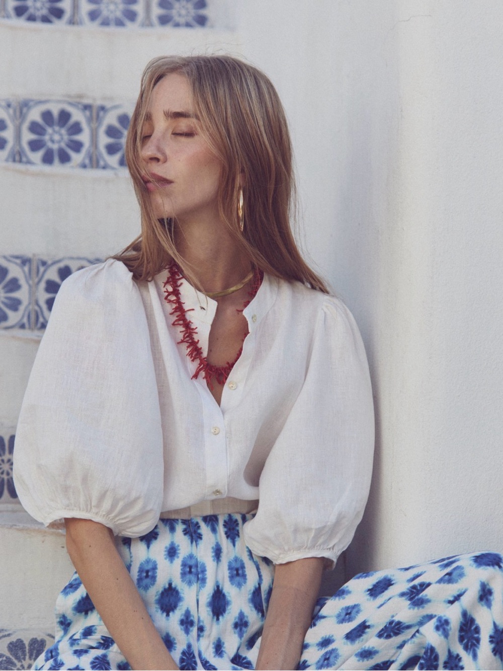 LANHTROPY BUBBLE LINEN SHIRT -